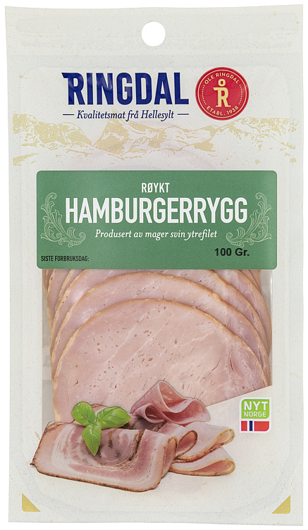 Hamburgerrygg i skiver 100g