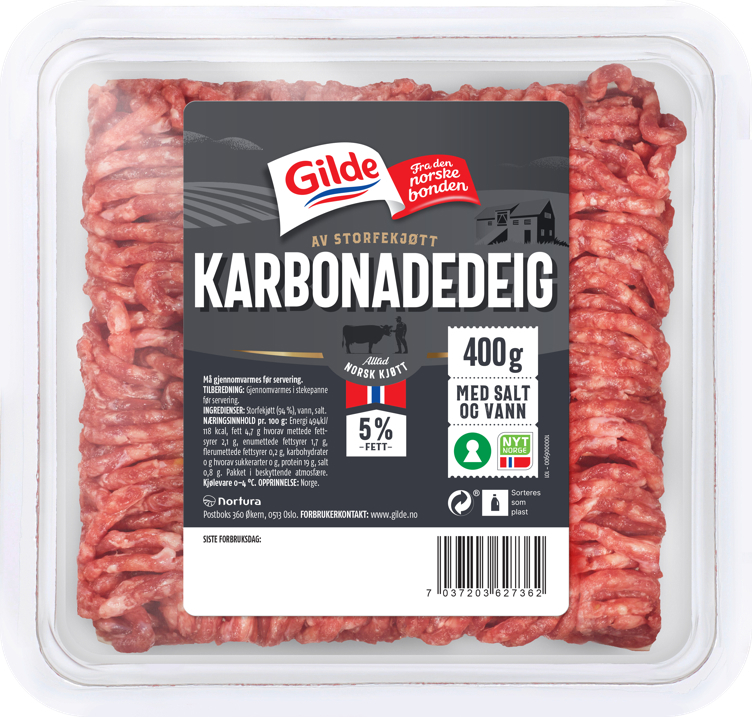 Karbonadedeig 5%   400g