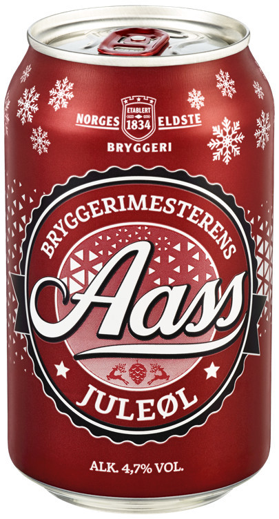 Aass bryggerimesterens juleøl   4,7%   24x33cl