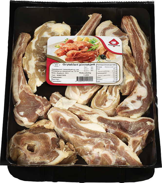 Pinnekjøtt gryteklart 8xca1kg fr  kg