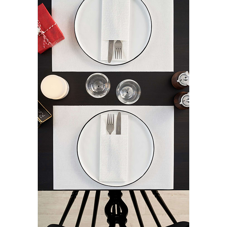 Serviett duniletto dunilin 40x48cm hvit 4stk