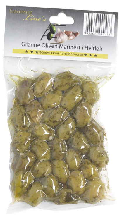 Oliven grønne m/sitron 250g