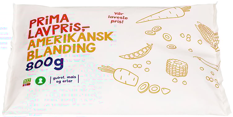 Frozen vegetables  800g