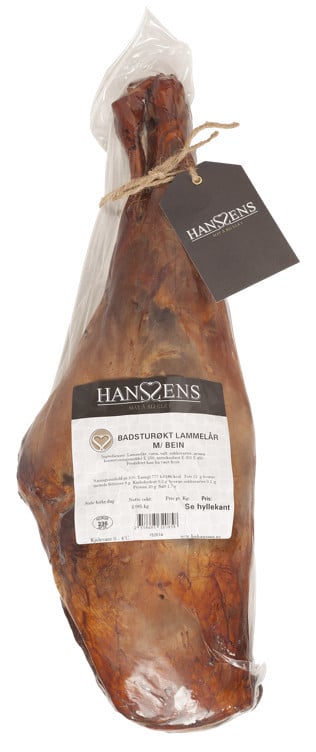 Badsturøkt lammelår m/bein pk ca 2kg kg