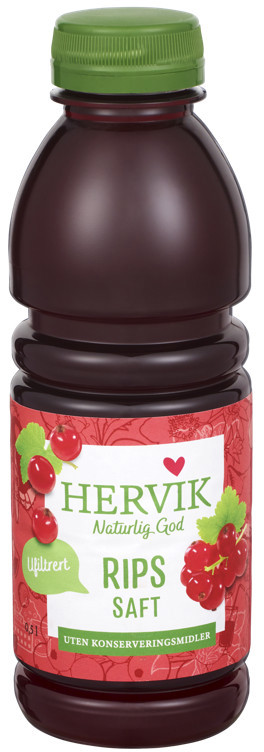 Ripssaft ufiltrert 0,5l