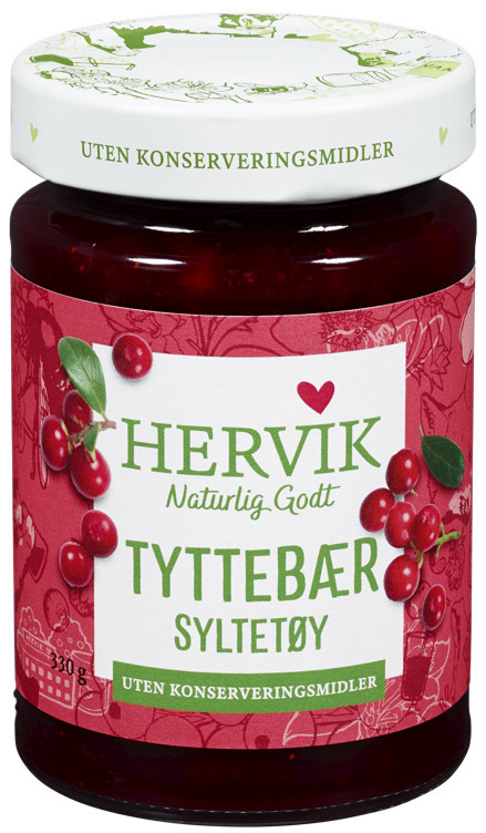 Tyttebærsyltetøy 330g