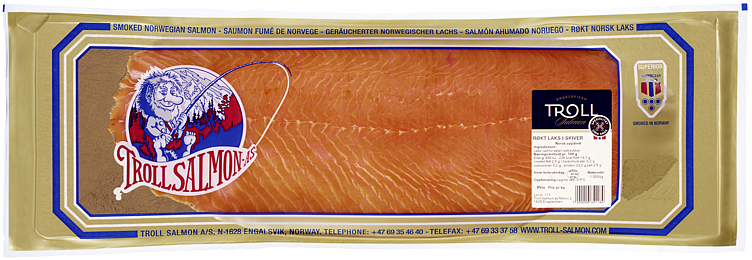 Røkt laks i skiver 1kg