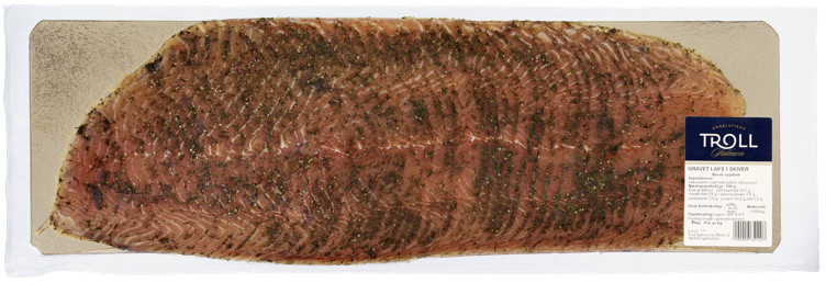 Gravet laks i skiver 1kg