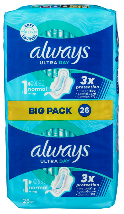 Always bind ultra normal 1m.vinger bp 26stk