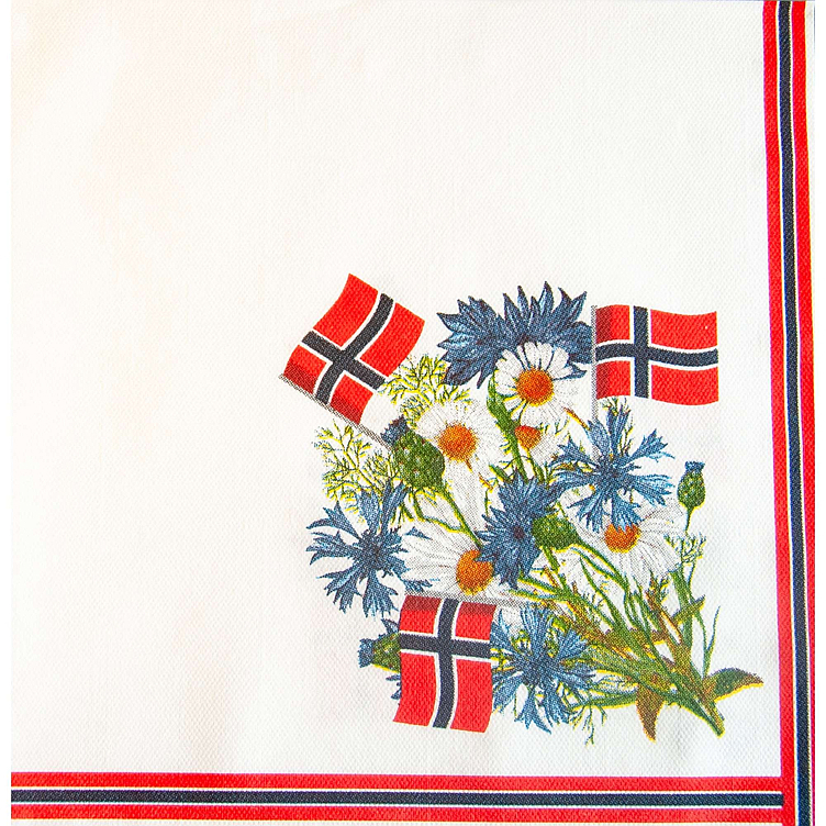 Serviett dunisoft 17.mai 40cm 60stk
