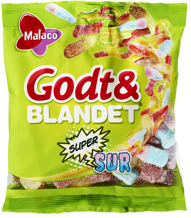 Godt&blandet supersur 170g