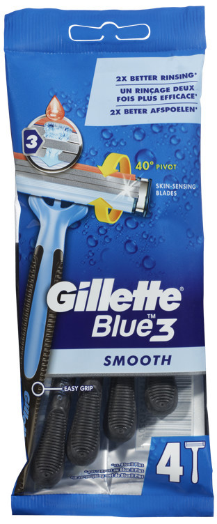 Gillette engangshøvel blue3 4stk
