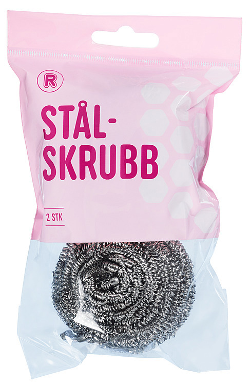 Steel scourer 2-pack