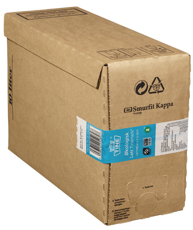 Tine milk 0,5% fat ecol. bib    10l