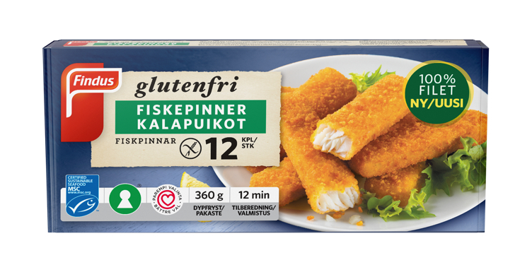 Fiskepinner glutenfrie 360g