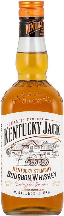 Kentucky jack straight bourbon whiskey   40%   70cl