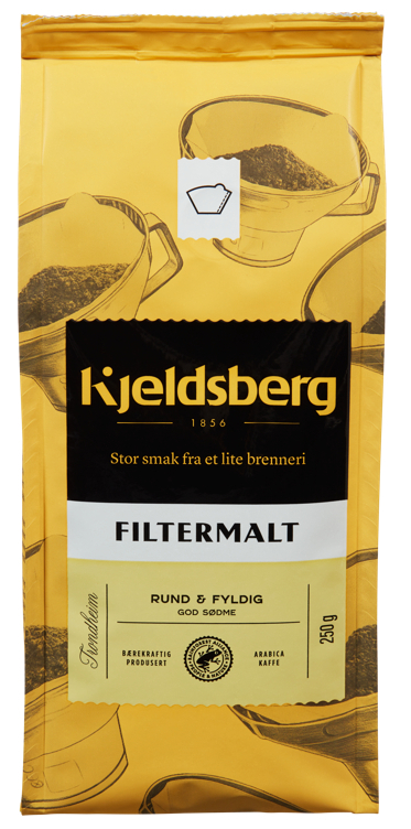 Kjeldsberg kaffe filtermalt 250g