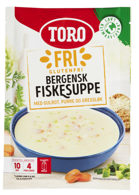 Toro fri bergensk fiskesuppe glutenfri  76g