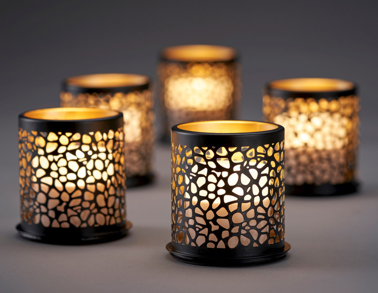 Mini led lysholder safari giraffe 75x75mm   stk