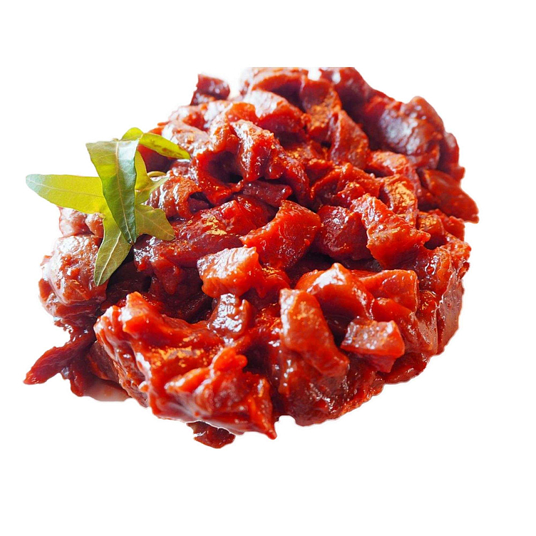 Pizzabiff strimlet marinert halal rå    1kg