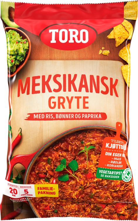 Meksikansk gryte familiepakning  284g