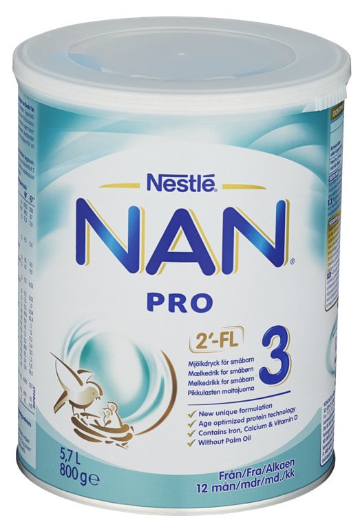 Nan pro 3 hmo fra 12m 800g