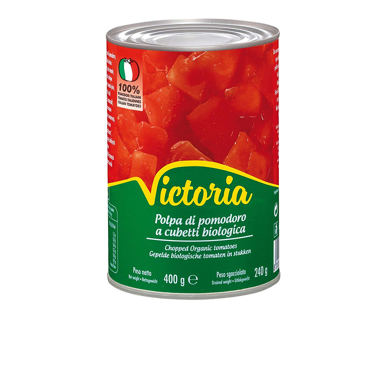 Tomater hakkede italiensk økol. 400g