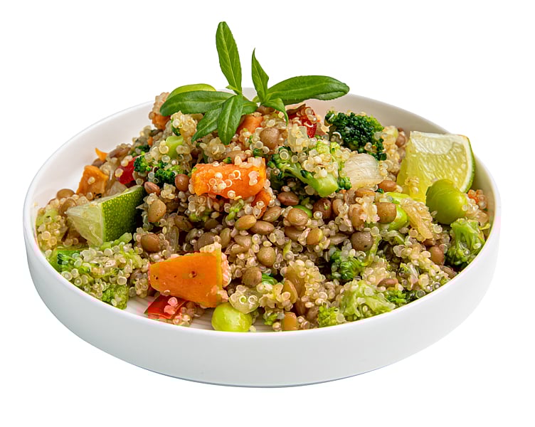 Quinoa pilaff m/linser og brokkoli vegetar 2kg