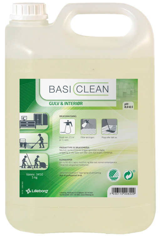 Basiclean gulv interiør 5kg