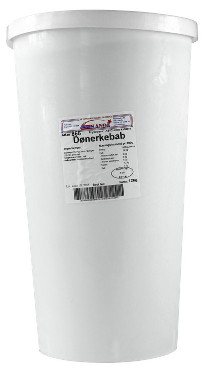 Dønerkebab m/stang 12kg