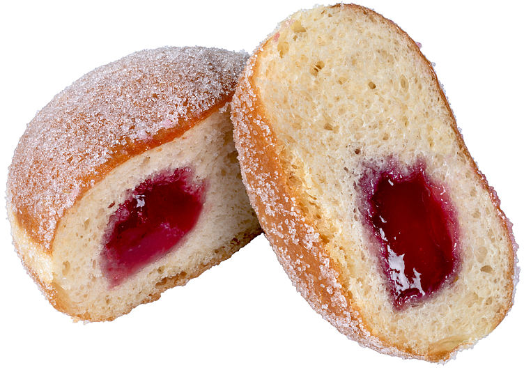 Berlinerboller m/br.bærsylt 48x72g