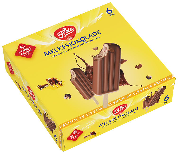 Freia milk chocolate ice cream    6pce