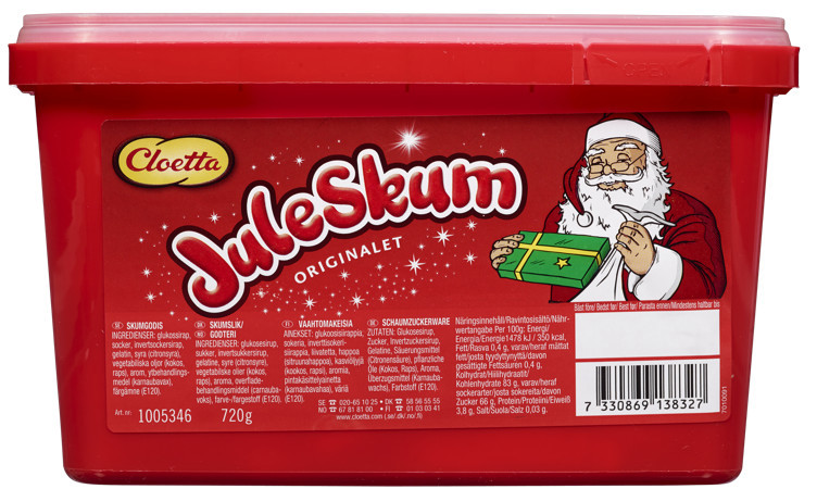 Juleskum løsvekt  720g