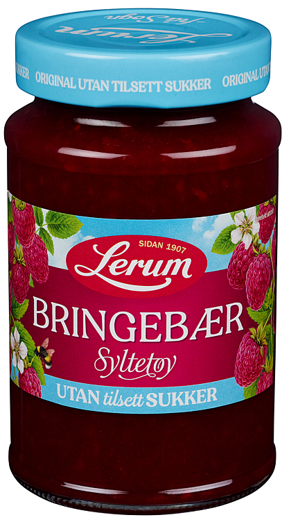Bringebærsyltetøy original u/ tilsett sukker 435g