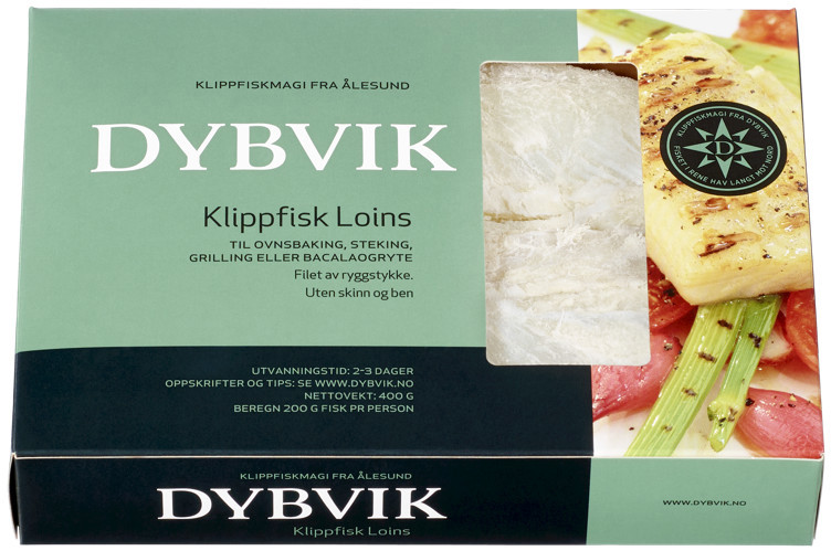 Klippfisk loins skinn- og benfri 400g