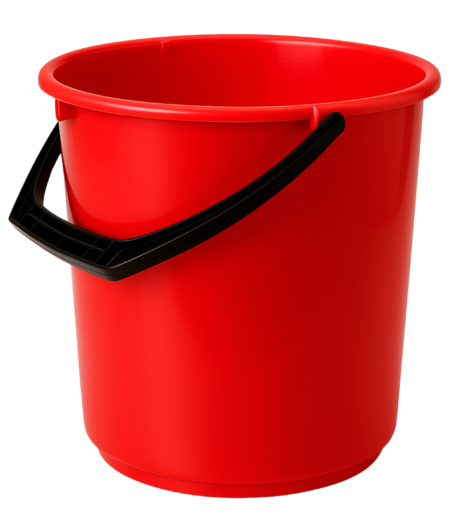 Plastbøtte rød    10l  1stk