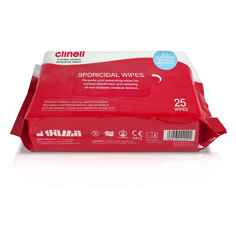 Clinell sporicidal 25stk