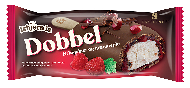 Ekselence dobbel bringebær/granateple  100ml