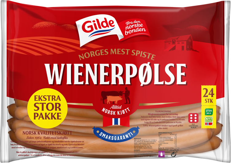 Wienerpølse 5xca1,56kg kg