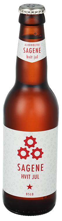 Sagene hvit jul alkoholfri 24x33cl