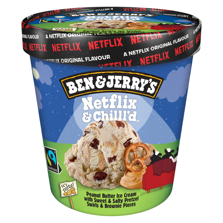 Ben & jerrys netflix and chilll d ice cream  465ml