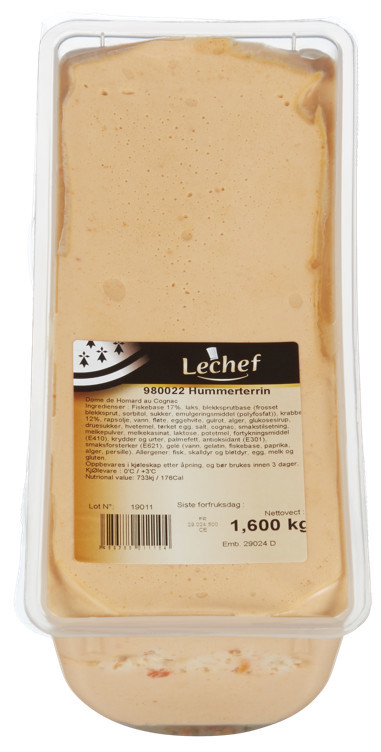 Lobster terrine w/cognac 1,6kg