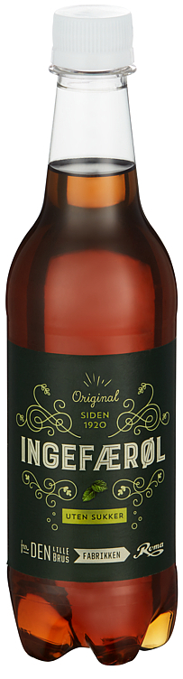 Ingefærøl uten sukker 24x0,5l