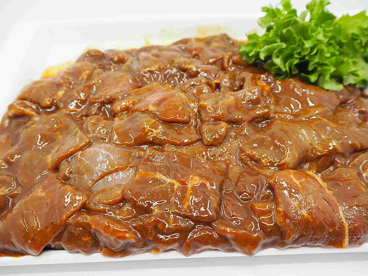 Kinabiff av okse marinert  1kg