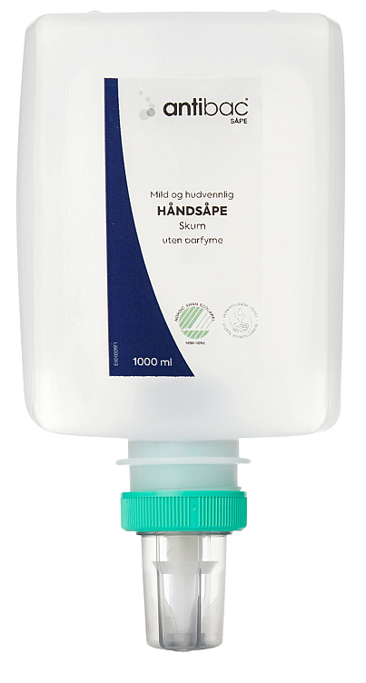 Antibac håndsåpe for disp x 1000ml skum stk