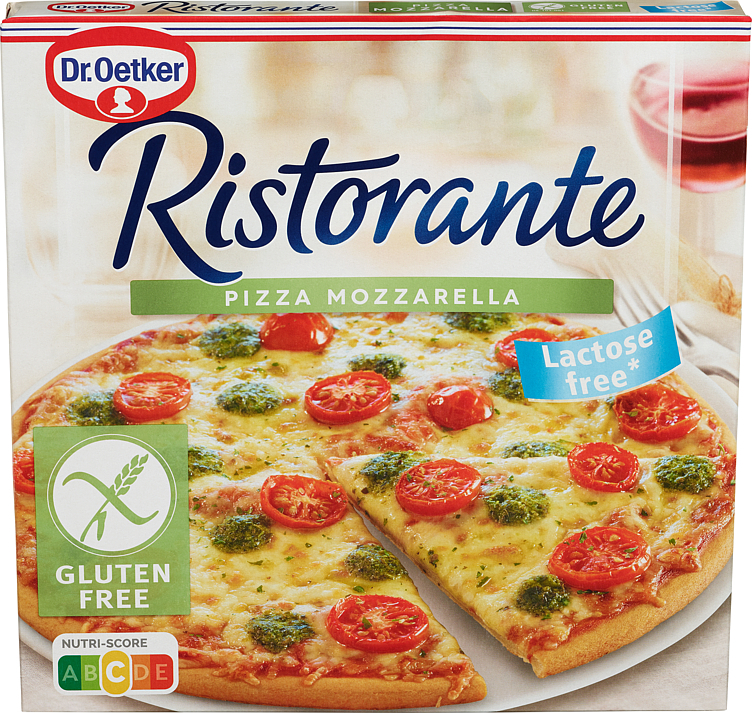 Pizza ristorante mozzarella glutenfri  370g