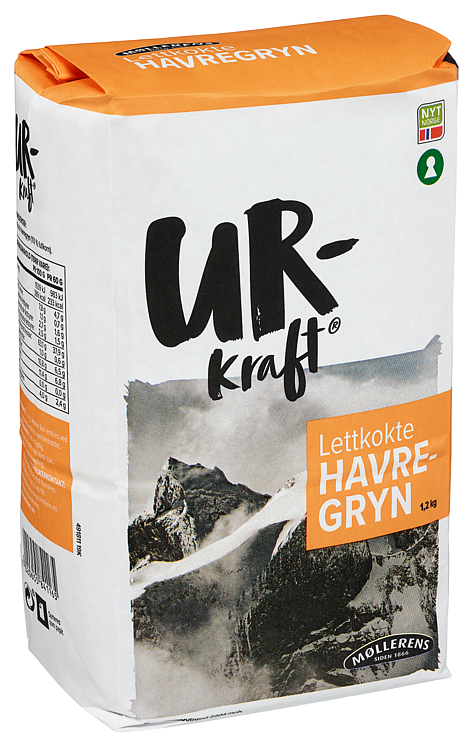 Urkraft lettkokte havregryn 1,2kg