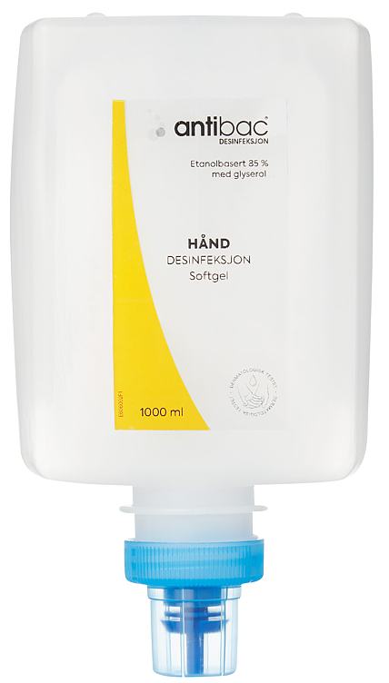 Antibac hånddesinfeksjon for disp x softgel 1000ml stk