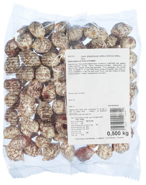 Snack salami naturell 500g
