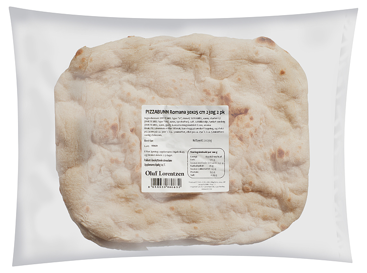Pizzabunn romana 25cm 2pk 230g